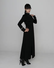 スタンドカラーロングワンピース『シェル(殻)』NORTH Dist.